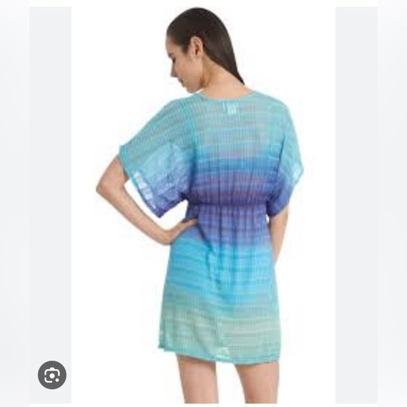 Jordan Taylor aqua marine swimsuit coverup - Picture 2 of 8